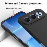 Honor 500 Flydende silikone cover med håndrem - sort