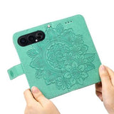 Honor 500 Mandala Series Etui med Pung - Grøn