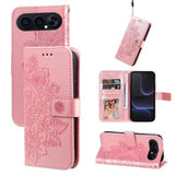 Honor 500 Mandala Series Etui med Pung - Pink