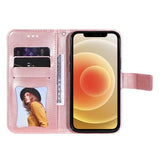 Honor 500 Mandala Series Etui med Pung - Pink