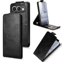 Honor 500 lodret flip-etui med stativ - sort