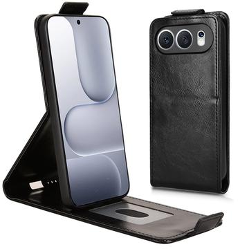 Honor 500 lodret flip-etui med stativ - sort