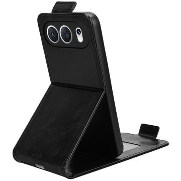 Honor 500 lodret flip-etui med stativ - sort