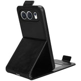 Honor 500 lodret flip-etui med stativ - sort