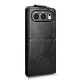 Honor 500 lodret flip-etui med stativ - sort