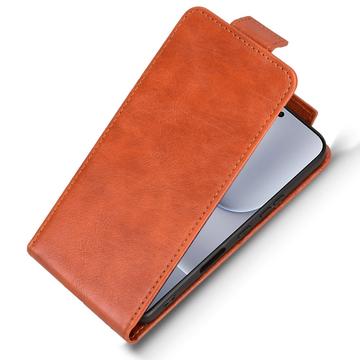 Honor 500 lodret flip-etui med stativ - Brun