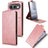 Honor 500 lodret flip-etui med stativ - rosaguld