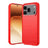 Honor 600/600 Pro Børstet TPU Cover - Karbonfiber - rød