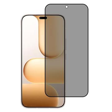 Honor 600 Lite Privacy Full Cover Skærmbeskytter Hærdet Glas - Sort Kant