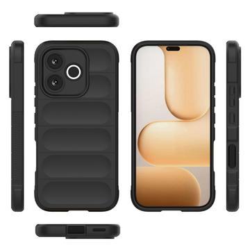 Honor 600 Lite Rugged TPU Cover - Sort