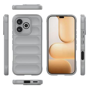 Honor 600 Lite Rugged TPU Cover - Lysegrå