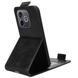 Honor 600 Lite lodret flip-etui med stativ - sort