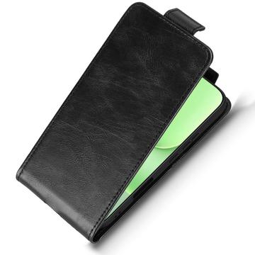 Honor 600 Lite lodret flip-etui med stativ - sort