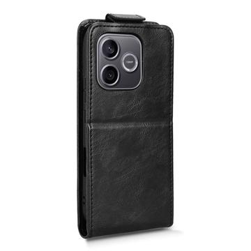 Honor 600 Lite lodret flip-etui med stativ - sort