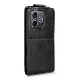 Honor 600 Lite lodret flip-etui med stativ - sort
