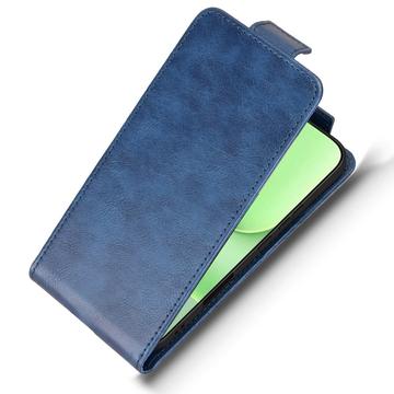 Honor 600 Lite lodret flip-etui med stativ - mørkeblå