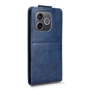 Honor 600 Lite lodret flip-etui med stativ - mørkeblå
