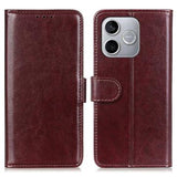 Honor 600 Lite Pung Etui med Stativ - Brun