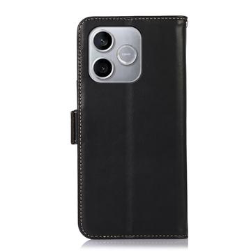 Honor 600 Lite Pung læder cover med RFID - sort