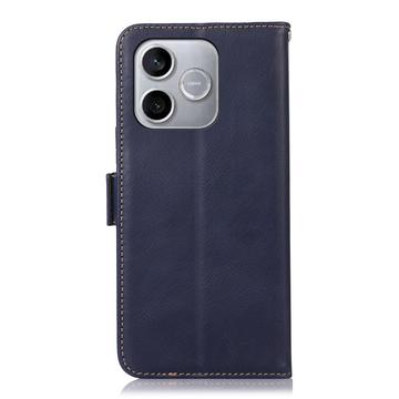 Honor 600 Lite Pung læder cover med RFID - blå