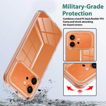 Honor 600/600 Pro Ridsefast Hybrid Cover - Gennemsigtig