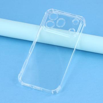 Honor 600/600 Pro Stødsikkert Silikone Cover - Gennemsigtig