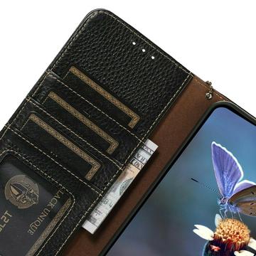 Honor 600/600 Pro Pung læder cover med RFID - sort