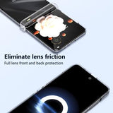 Honor Magic V Flip Plastik Cover - Gennemsigtig
