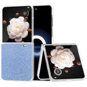 Honor Magic V Flip Rhinestone Tekstur Hybrid Cover - Blå