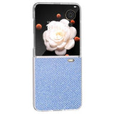 Honor Magic V Flip Rhinestone Tekstur Hybrid Cover - Blå