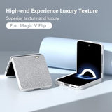 Honor Magic V Flip Rhinestone Tekstur Hybrid Cover - Sølv