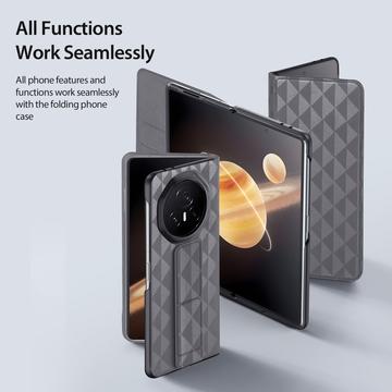 Honor Magic V3 Dux Ducis Fitt Magnetisk Flip Cover - Grå
