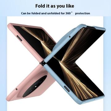 Honor Magic V5 Gummibelagt Plastik Cover - Hvid