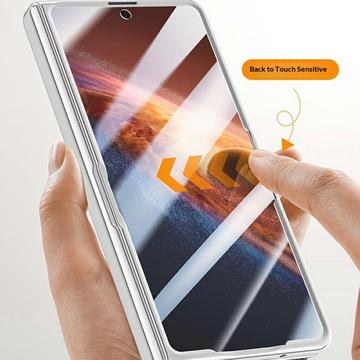 Honor Magic V6 Plastikcover med ydre hærdet glasskærmbeskytter - Guld