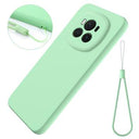 Honor Magic6 Liquid Silikone Cover med Strop - Grøn
