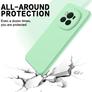 Honor Magic6 Liquid Silikone Cover med Strop - Grøn