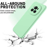 Honor Magic6 Liquid Silikone Cover med Strop - Grøn