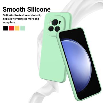 Honor Magic6 Liquid Silikone Cover med Strop - Grøn