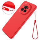 Honor Magic6 Liquid Silikone Cover med Strop - Rød