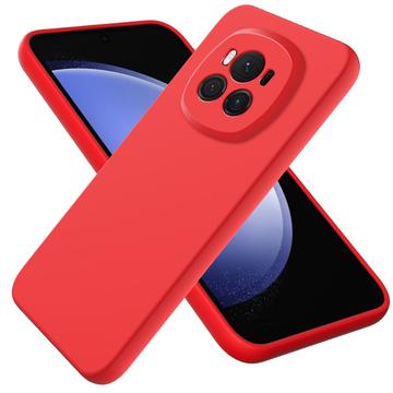Honor Magic6 Liquid Silikone Cover med Strop - Rød