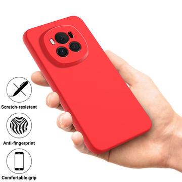 Honor Magic6 Liquid Silikone Cover med Strop - Rød