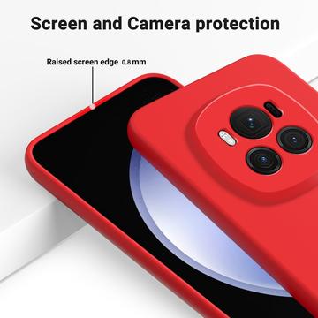 Honor Magic6 Liquid Silikone Cover med Strop - Rød