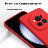 Honor Magic6 Liquid Silikone Cover med Strop - Rød