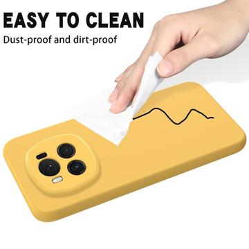 Honor Magic6 Liquid Silikone Cover med Strop - Gul