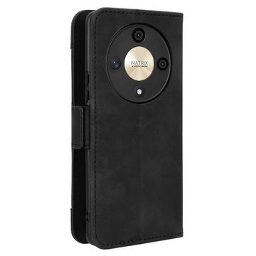 Honor Magic6 Lite/X9b Pung Cover med Kortholder - Sort