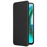 Honor Magic6 Lite/X9b Flip Cover - Karbonfiber - Sort
