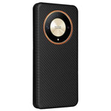 Honor Magic6 Lite/X9b Flip Cover - Karbonfiber - Sort