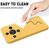 Honor Magic6 Lite Liquid Silikone Cover med Strop - Gul