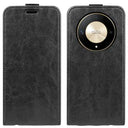 Honor Magic6 Lite/X9b Vertikal Flip Taske med Kortholder - Sort