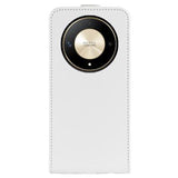 Honor Magic6 Lite/X9b Vertikal Flip Taske med Kortholder - Hvid